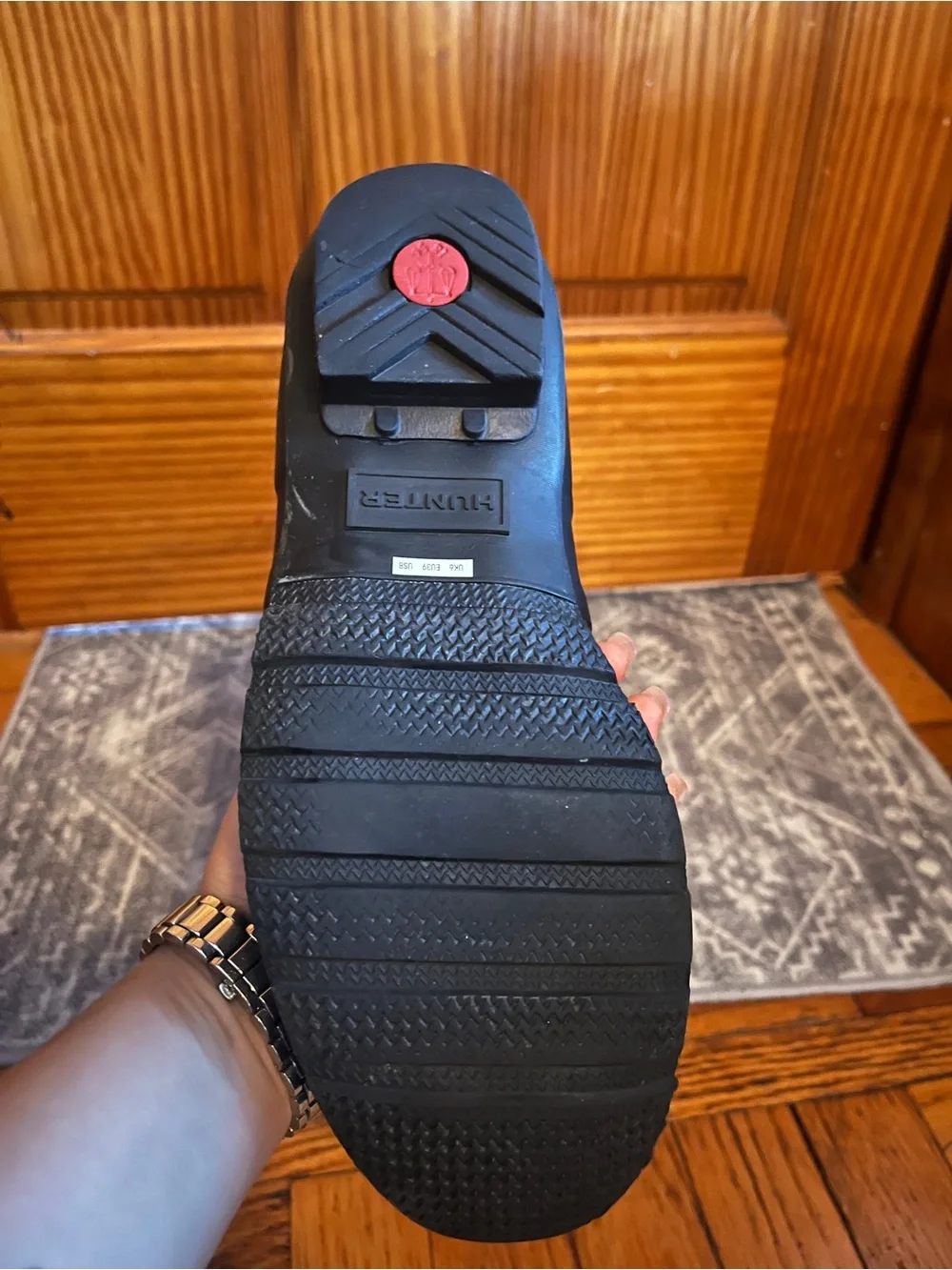 Hunter Tall Black Boots Size 8